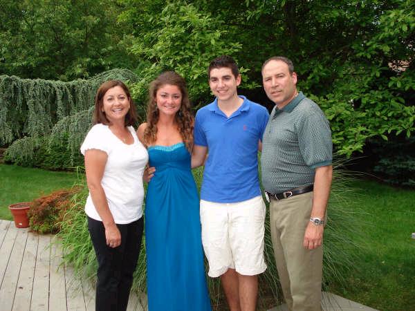 Christina with Mom, Dad and Michael