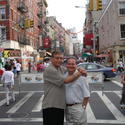 Joey and Steve walking to Al's 70th Birthday Party