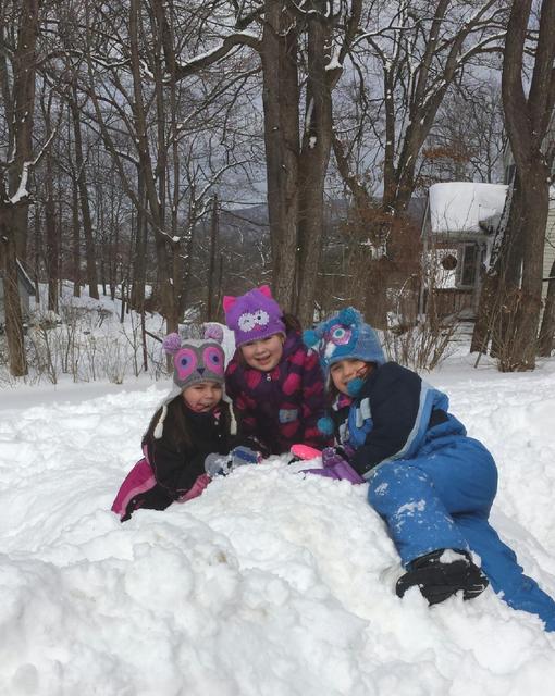 enjoying the snow