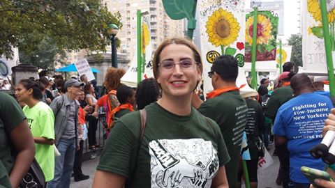 Mandy at Climate Parade in NYC