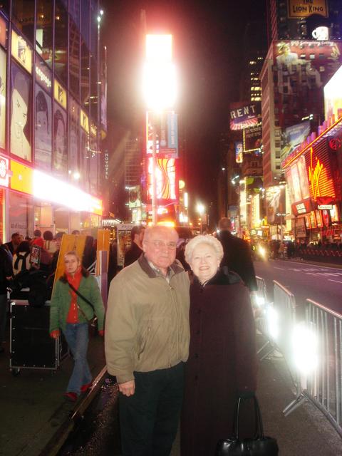 Maria and Tony in Times Square