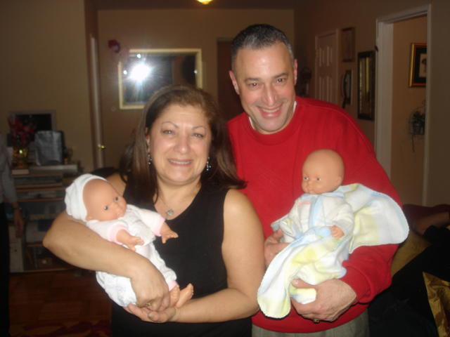 Santa brought us 2 bundles of joy - Alphonse and Toni Ann