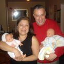 Santa brought us 2 bundles of joy - Alphonse and Toni Ann