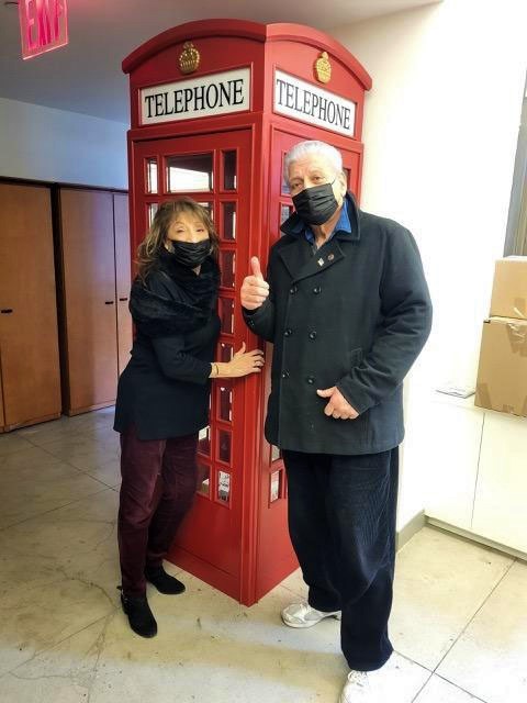 checking out British Phone Booth at AMG