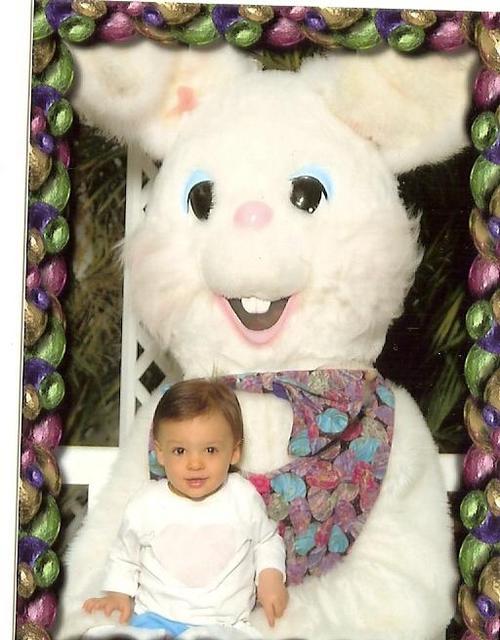 taylar with Easter bunny