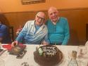 al and frank with cake